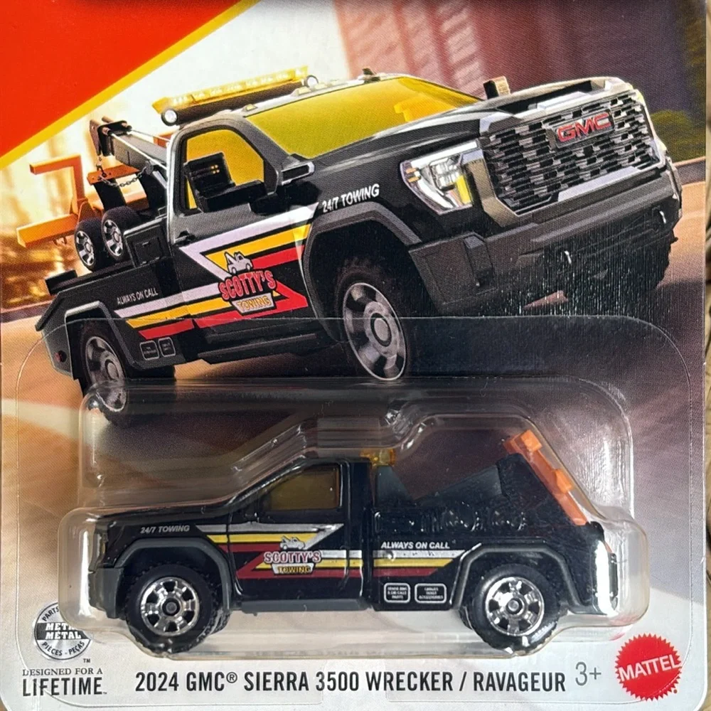 2024 GMC Sierra 3500 Wrecker Ravageur Matchbox Black Tow Truck MB MBX New 2026
